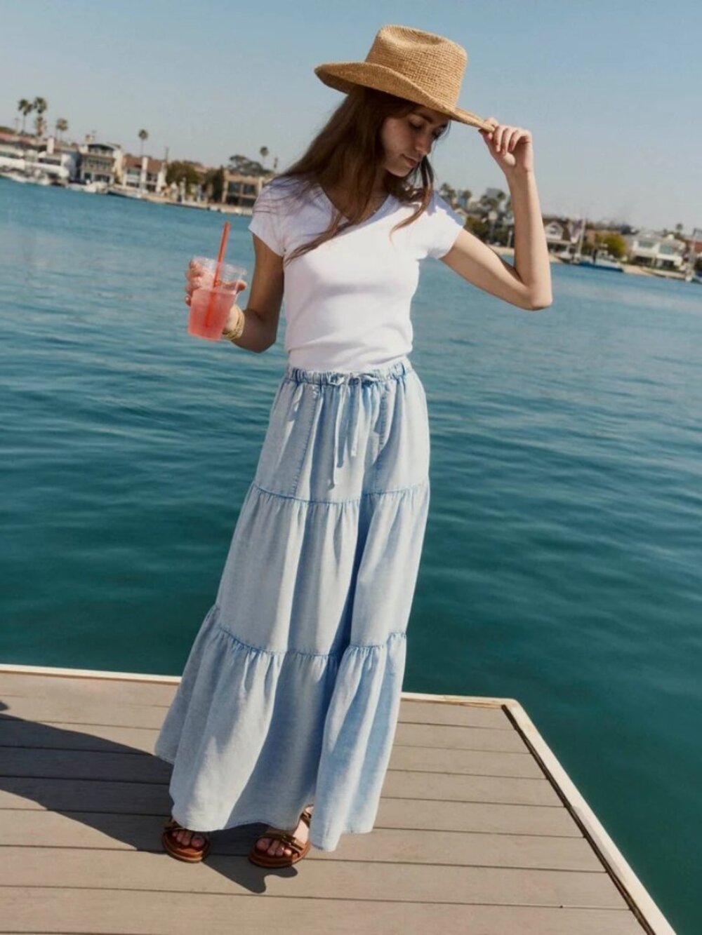 Splendid Melanie Indigo Skirt - Size Small